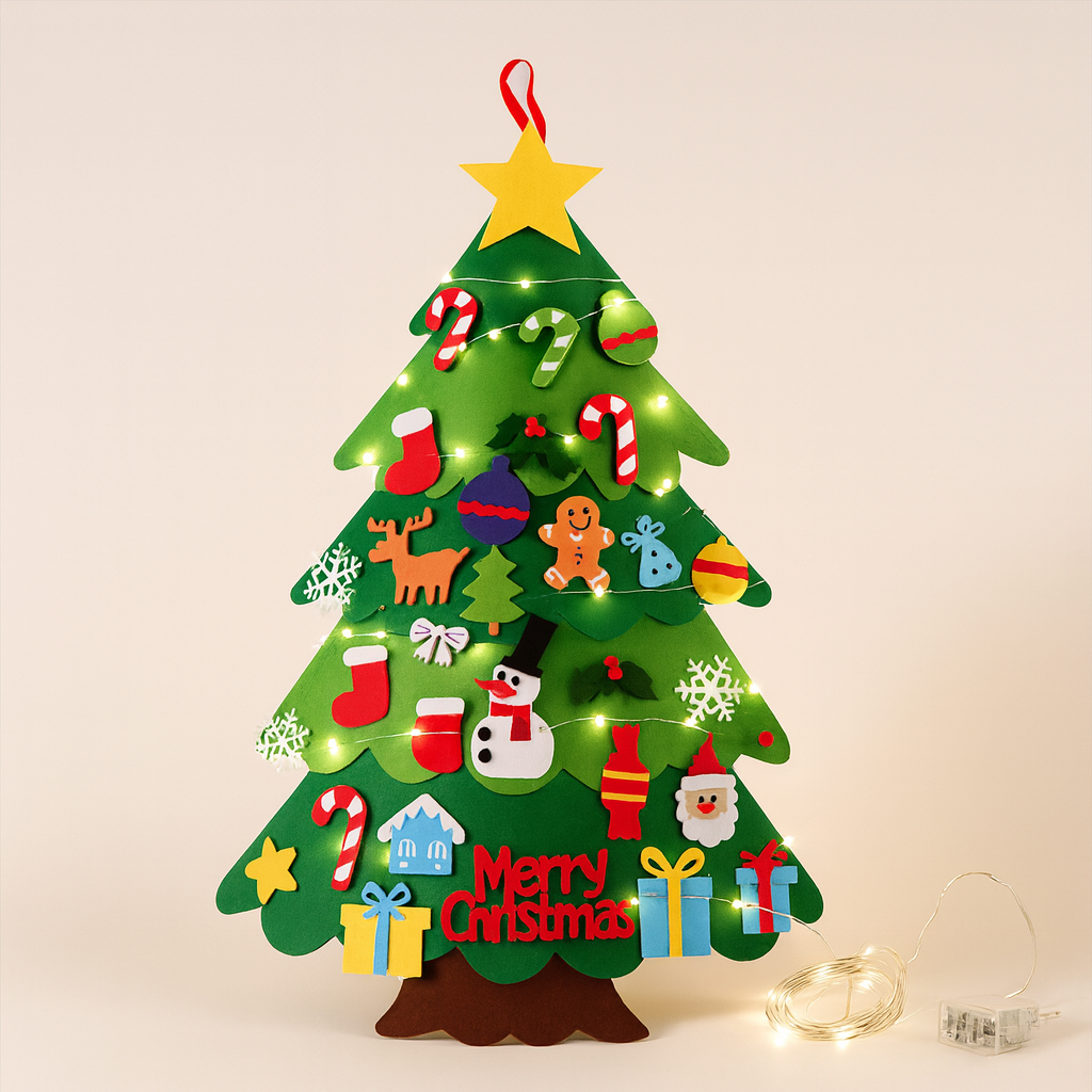 Mon Premier Sapin de Noël en Feutrine  : Jeu Éducatif et Créatif pour Enfants